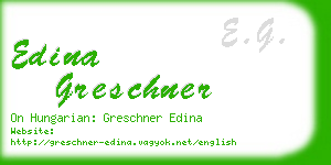 edina greschner business card